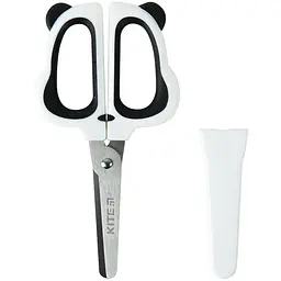 Ножиці дит. "Kite" №K21-017-05 Panda 13см в футлярі,біло-чорні - мініатюра 2