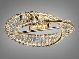 Люстра світлодіодна Diasha 562/400G, 72W, золото, кришталь, для коридору, спальні, кухні - мініатюра 2
