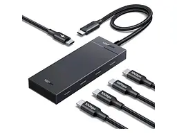 USB-хаб UGREEN CM806 5-in-1 Port Black (55334)
