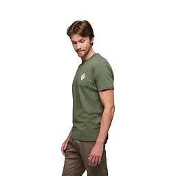 Футболка чоловіча Black Diamond M SS Equipment For Alpinist Tee M Оливковий - мініатюра 2