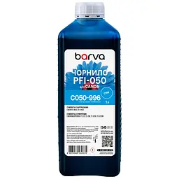 Чорнило Barva Canon PFI-050 Special, 1 л, Cyan pigmented (C050-996)