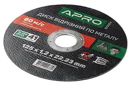 Диск відрізний по металу APRO 125 х 1.2 х 22.2 мм в упаковці 10 шт. - мініатюра 2