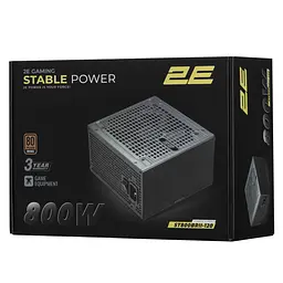 2E Gaming Блок живлення 2E GAMING Stable Power Pro ATX3.1 GEN5.0 (800W), >85%, 80+ Bronze, 120мм, 1xMB 24pin(20+4), 2xCPU 8pin(4+4), 3xMolex, 6xSATA, 4 GEN5 16pin - мініатюра 9