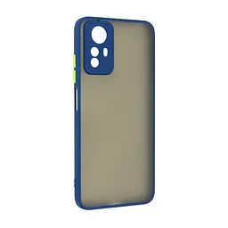 Чехол-накладка для Xiaomi Redmi Note 12S 4G, Frosted Matte, синий, противоударный чехол с защитой всего корпуса, термополиуретан TPU + поликарбонат PC, ArmorStandart (ARM68556)