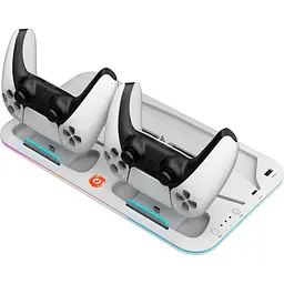 Зарядна станція CANYON CS-5 PS5 Charger Stand White для PS5 (CND-CSPS5W) - мініатюра 3