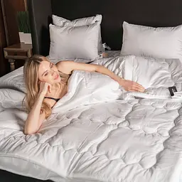 Ковдра бамбукова MirSon Luxury Exclusive №1375, літня, 155x215 см, біла - мініатюра 7
