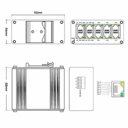 PoE-комутатор 10-портовий E-LINK LNK-IMC010GPB з 8 портами PoE (73-00155) - мініатюра 17