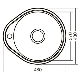 Кухонна мийка Zerix Z4843-08-180E satin ZX1598, Нержавіюча сталь - мініатюра 3