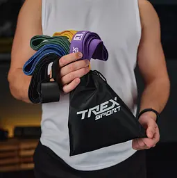 Набір резинок для фітнесу Trex Sport TX-005PBA 5в1 set A - мініатюра 10
