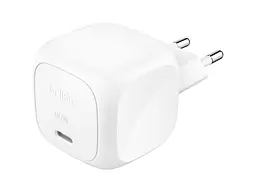 Мережевий зарядний пристрій Belkin GAN 65 W White (WCA011KQWH) - мініатюра 1