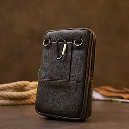 Чоловіча шкіряна сумка Vintage 11х17,5х3,5 см sum0013967 - мініатюра 6
