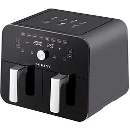 Аерофритюрниця безмасляна Sokany SK10008 10л електрична з механічно-сенсорним керуванням 2400Вт