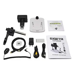 Цифровий мікроскоп SIGETA Superior 10x-220x 3.0 MP 2.4" LCD 1080P HDMI/USB/TV (65506) - мініатюра 6