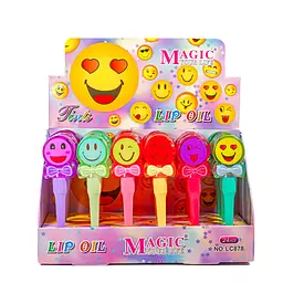 Блиск для губ Magic Lip Oil смайл (6 шт. асортимент) LC 878