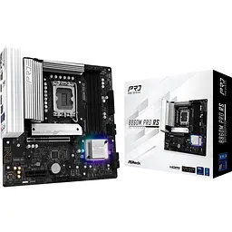 AsRock B860M Pro RS (1851/B860, 4*DDR5, PCIex16, HDMI/DP, 4xSATA, 3xM.2, 2.5Glan, 7.1ch, mATX) - мініатюра 3
