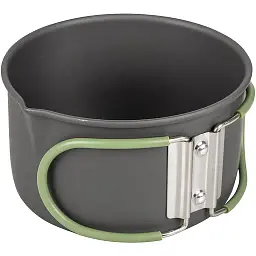 Набір посуду Bo-Camp Explorer Hard Anodized Grey/Green 4 предмети (2200244) - мініатюра 3