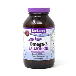 Жирні кислоти Natural Omega 3 Salmon Oil, 180 капсул Bluebonnet Nutrition fit0013077 - мініатюра 1