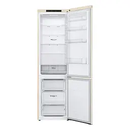 Холодильник LG 203x60х68 холодильне відділення 277 л морозильне відділення 107 л 2 двері А+ NF бежевий (GC-B509SECL) - мініатюра 3