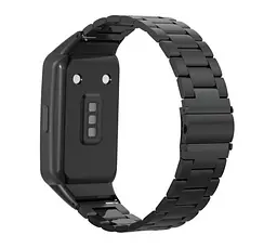 Металевий ремінець Mijobs для фітнес браслета Huawei Honor Band 6 Black - мініатюра 2