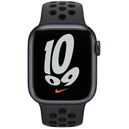 Apple Watch Series 7 41mm GPS Midnight Aluminium Case Anthracite/ Black Nike Sp/B MKN43 A2473