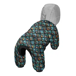 Комбінезон для собак WAUDOG Clothes малюнок "Луска", M47, В 69-72 см, С 41-44 см - мініатюра 2