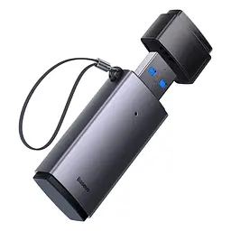 Кардридер USB Lite, Grey, USB 3.0 - microSD / SD (WKQX060013) Baseus teh0028490 - мініатюра 4