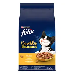 Сухий корм Felix Doubly Delicious для дорослих котів з куркою, індичкою та буряком 10 кг - мініатюра 2