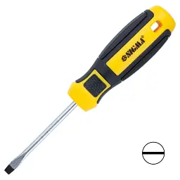 Викрутка Sigma шліцева SL 5.0x75мм CrV Mega (4009201) - мініатюра 1