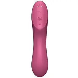 Вакуумний стимулятор із вібрацією Satisfyer Curvy Trinity 3 Червоний - мініатюра 4