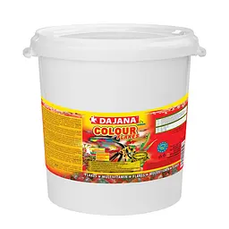 Корм для акваріумних риб для стимуляції пігменту в пластівцях Dajana COLOUR 18 л/4 кг