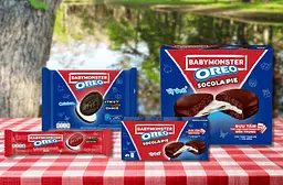 Шоколадні тістечка Oreo Socola Pie BabyMonster Chocolate Strawberry Cream 168г - мініатюра 8