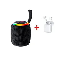 Портативна колонка Remax RB-M81 / RGB-підсвітка / TWS / Bluetooth 5.4, USB, TF card / FM-радіо / до 5 годин роботи