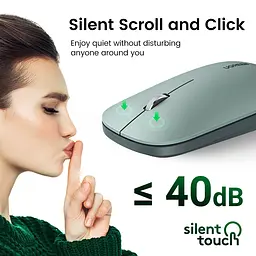 Маніпулятор миша бездротова UGREEN MU001 Portable Wireless Mouse Green - мініатюра 4
