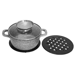 Каструля з мармуровим покриттям Klausberg KB-7524 28 см 6.8л - мініатюра 3