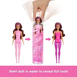 Лялька сюрприз Barbie Кольорове перевтілення Балерина в асортименті (HRK17) - мініатюра 5