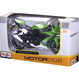Мотоцикл іграшковий Maisto Kawasaki Ninja ZX-10R в масштабі 1:12 (31101-10011) - мініатюра 12
