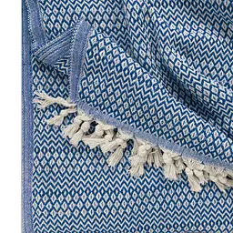 Плед бавовняний Cosas RHOMB CS4 200х230 см синій (Plaid_Rhomb_43Denim_200x230) - мініатюра 4