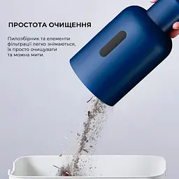 Ручний пилосос Xiaomi Deerma Vacuum Cleaner Blue (DX1000W) - мініатюра 10