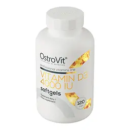 Вітамін OstroVit Vitamin D3 4000 IU 120 капсул - мініатюра 2
