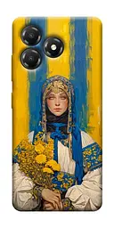 TPU чохол Demsky Ukrainian woman для ZTE Blade A36