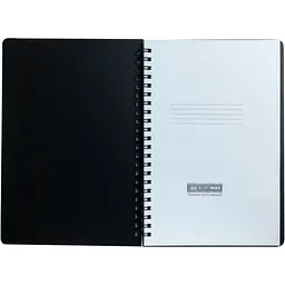 Книга записна Buromax Office в клітинку А5 спіраль темно-коричнева 96 аркушів (BM.24551150-19) - мініатюра 2