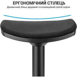 Стілець OfficePro із регулюванням висоти чорний (S360) - мініатюра 9