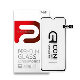 Захисне скло для Realme X2, Icon, 2.5D загартоване скло, повне проклеювання, глянсове, удароміцне, з олеофобним покриттям, сумісне з чохлами, міцність 9H, проста установка, ArmorStandart (ARM56299-GIC-BK)