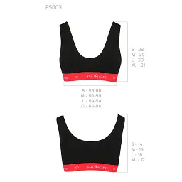 Спортивний топ на широких бретелях Passion PS003 TOP black L - мініатюра 5