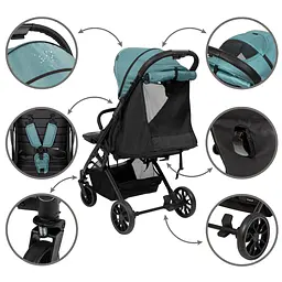 Прогулянкова коляска Kidwell Colmer Royal Green - мініатюра 10