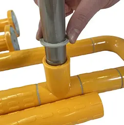 Поручень посилений SanStore з поворотною ніжкою жовтий HS-002A - мініатюра 8