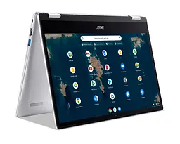 Ноутбук Acer Chromebook Spin CP314-1HN 14' FHD IPS, Intel C N4500, 8GB, F128GB, UMA, ChromeOS, сріблястий (NX.AZ3EU.001) - мініатюра 6