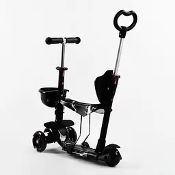 Самокат 5 в 1 Best Scooter 58х30х15 см Чорний 000231595 - мініатюра 4