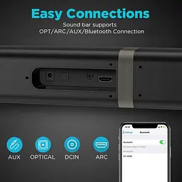 Саундбар HoYLluDLL KY2020D 2.0, Bluetooth, ARC, Optical, 32" - мініатюра 4