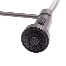 Смеситель для кухни с изливом пружина Mixxus Premium Spring 017 graphite MI6952 Графит - миниатюра 6